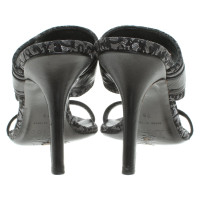 Christian Dior Sandalen in grijs / zwart