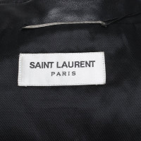 Saint Laurent Veste/Manteau en Cuir en Noir