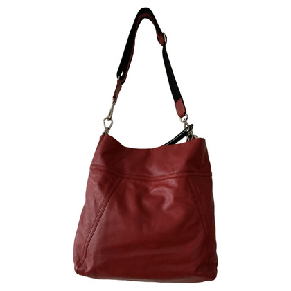 Ralph Lauren Shoulder bag Leather in Red