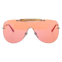 Gucci Lunettes de soleil en argent / rouge