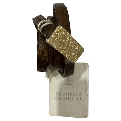 Brunello Cucinelli Gürtel aus Leder in Braun