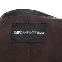 Armani Leather jacket in dark brown