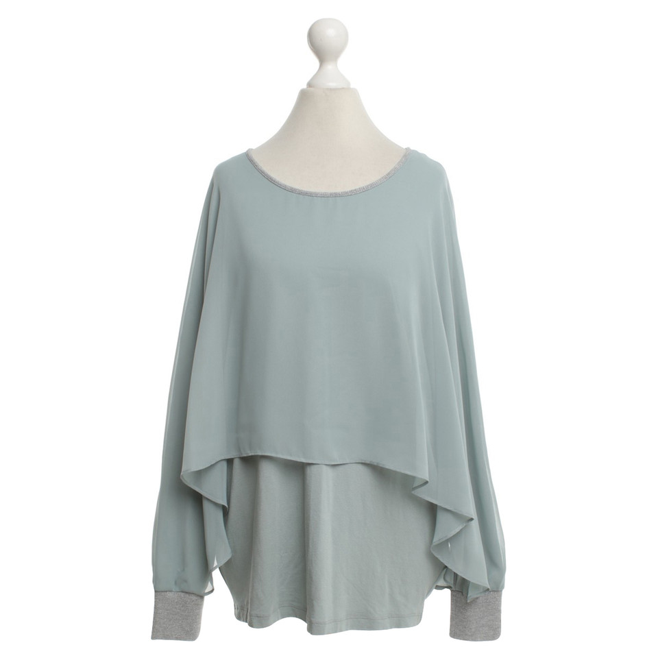 Riani top in turquoise / silver