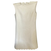 Chanel Kleid aus Wolle in Weiß