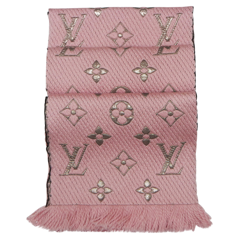 Louis Vuitton Sjaal Wol in Roze
