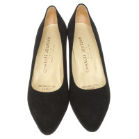 Jourdan Camoscio nero pumps