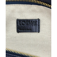 Loewe Puzzle Bag Leer in Blauw