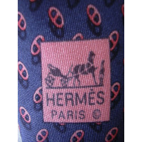 Hermès Krawatte Zijde in Blauw