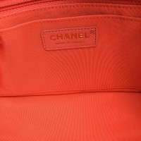 Chanel Schoudertas Leer in Oranje