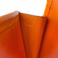Hermès Jige aus Leder in Orange