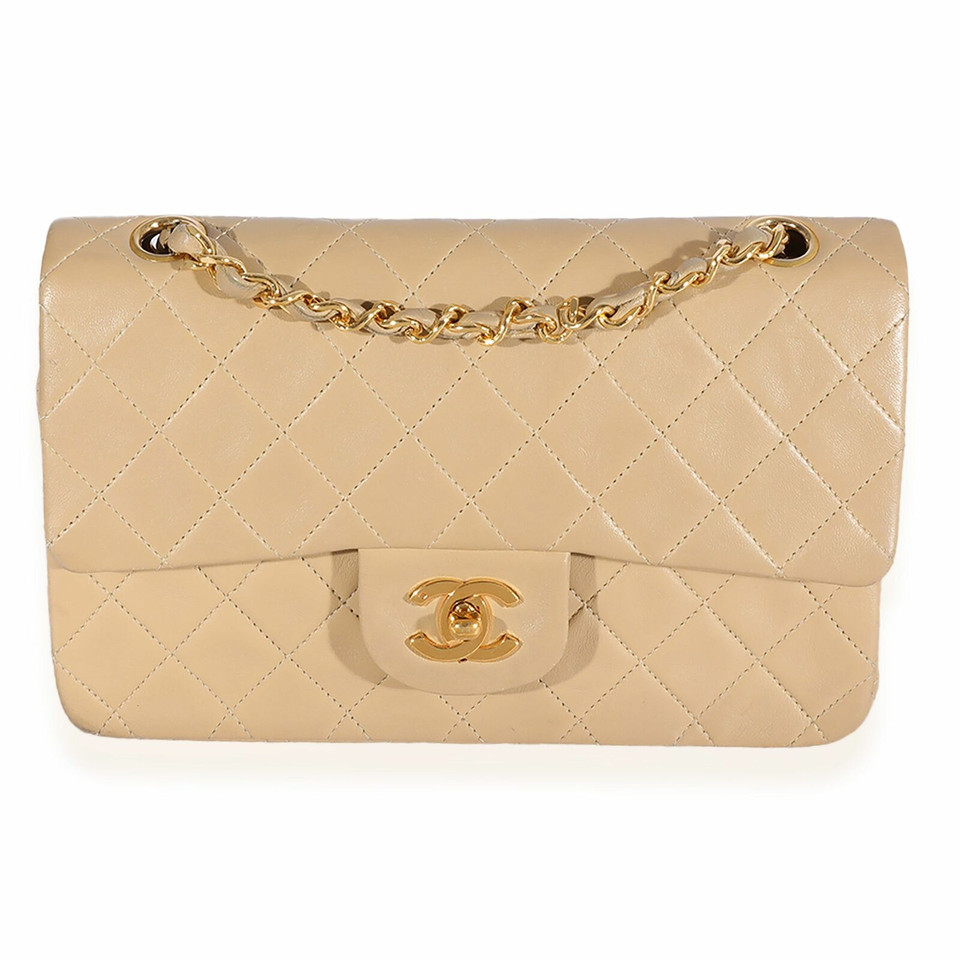 Chanel Flap Bag Leather in Nude