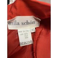 Mila Schön Concept Vestito in Seta in Rosso