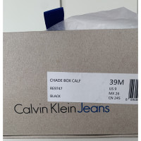 Calvin Klein Jeans Décolleté/Spuntate in Pelle in Nero