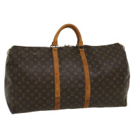 Louis Vuitton Keepall 55 Canvas in Bruin