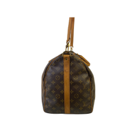 Louis Vuitton Keepall 50 Bandouliere Canvas in Bruin