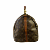 Louis Vuitton Keepall 55 Bandouliere Canvas in Bruin