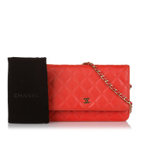 Chanel Wallet on Chain aus Leder in Rot