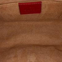 Gucci GG Matelassé Marmont Bag aus Leder in Rot