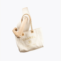 Chanel Deauville Medium Tote en Blanc