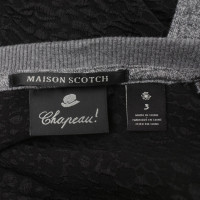 Maison Scotch Sweater in grey / black