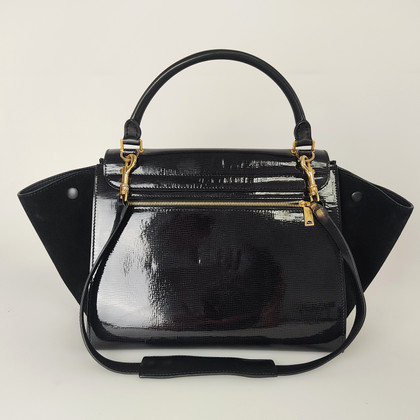 Céline Trapeze Medium 30cm Patent leather in Black