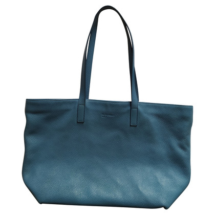 Jil Sander Tote bag Leather in Turquoise