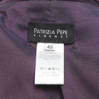 Patrizia Pepe Blazer aus Baumwolle in Violett