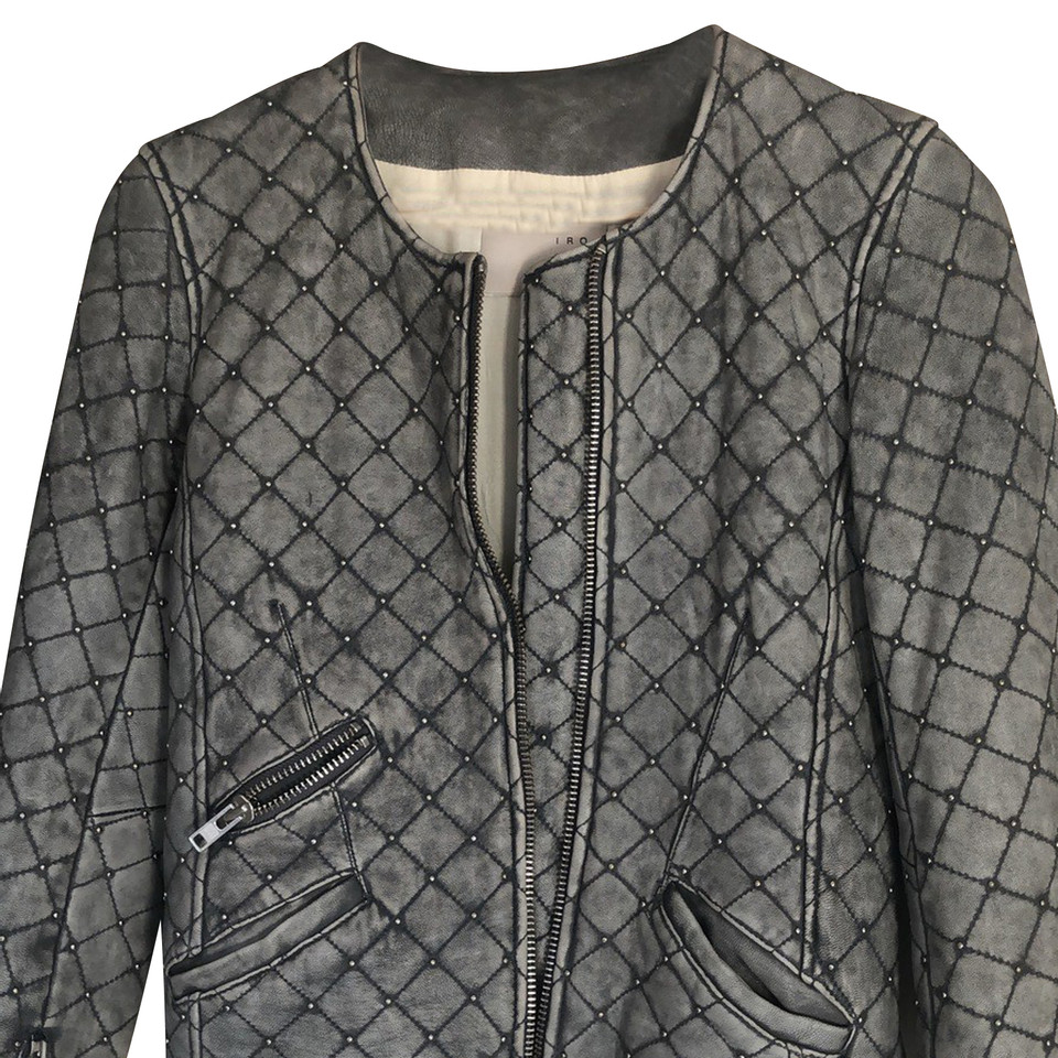 Iro Jacket/Coat Leather in Grey