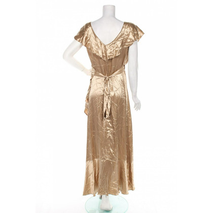 Topshop Kleid aus Viskose in Gold