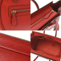 Céline Luggage Leer in Rood