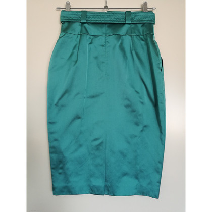 Escada Skirt Silk in Turquoise