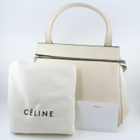 Céline Edge Bag Leer in Crème