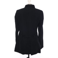 Ann Demeulemeester Jacke/Mantel aus Wolle in Schwarz