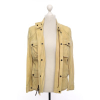 Ralph Lauren Jacke/Mantel aus Leder in Gelb