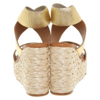 Clergerie Wedges in Gold