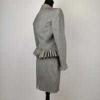 Christian Dior Anzug aus Wolle in Grau