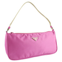 Prada Handtasche aus Canvas in Rosa / Pink