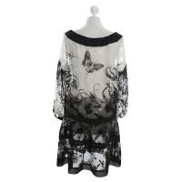 Anna Sui Semitransparentes Kleid mit Mustern