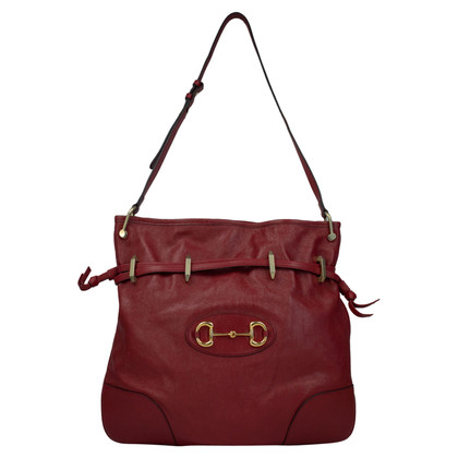Gucci Handbag Leather in Red