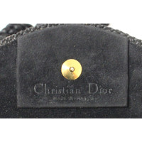 Christian Dior Umhängetasche aus Wildleder in Schwarz