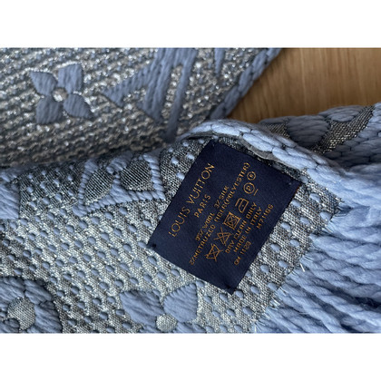 Louis Vuitton Logomania aus Wolle in Blau