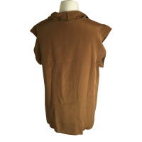 Steffen Schraut Silk shirt in Cognac