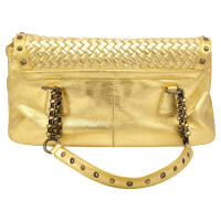Just Cavalli Handtasche aus Leder in Gold