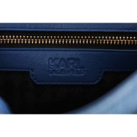 Karl Lagerfeld Umhängetasche aus Jeansstoff in Blau