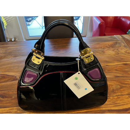 Alexander McQueen Handbag Patent leather in Black