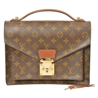 Louis Vuitton Monceau in Pelle in Marrone