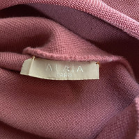 Alaïa Kleid aus Wolle in Rosa / Pink