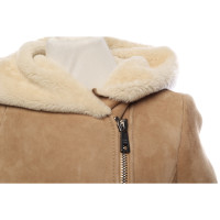 Giorgio Brato Jacket/Coat Fur in Beige