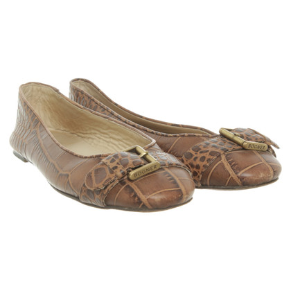 Bogner Slippers/Ballerinas Leather in Brown