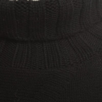 Diane Von Furstenberg Knitted Poncho in black